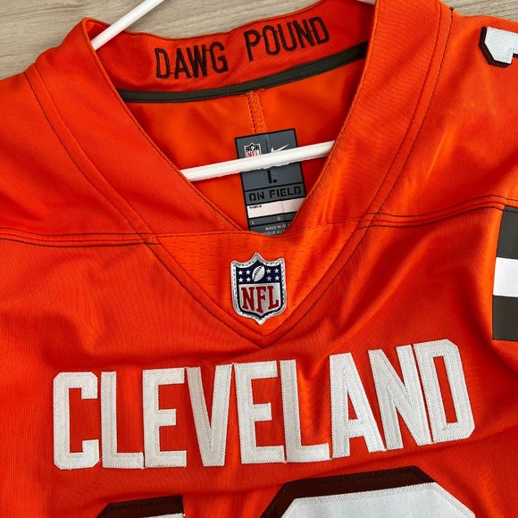 NEW WITHOUT TAGS Official Nike NFL Men's Cleveland Browns Stitched Jersey Large - Picture 3 of 4